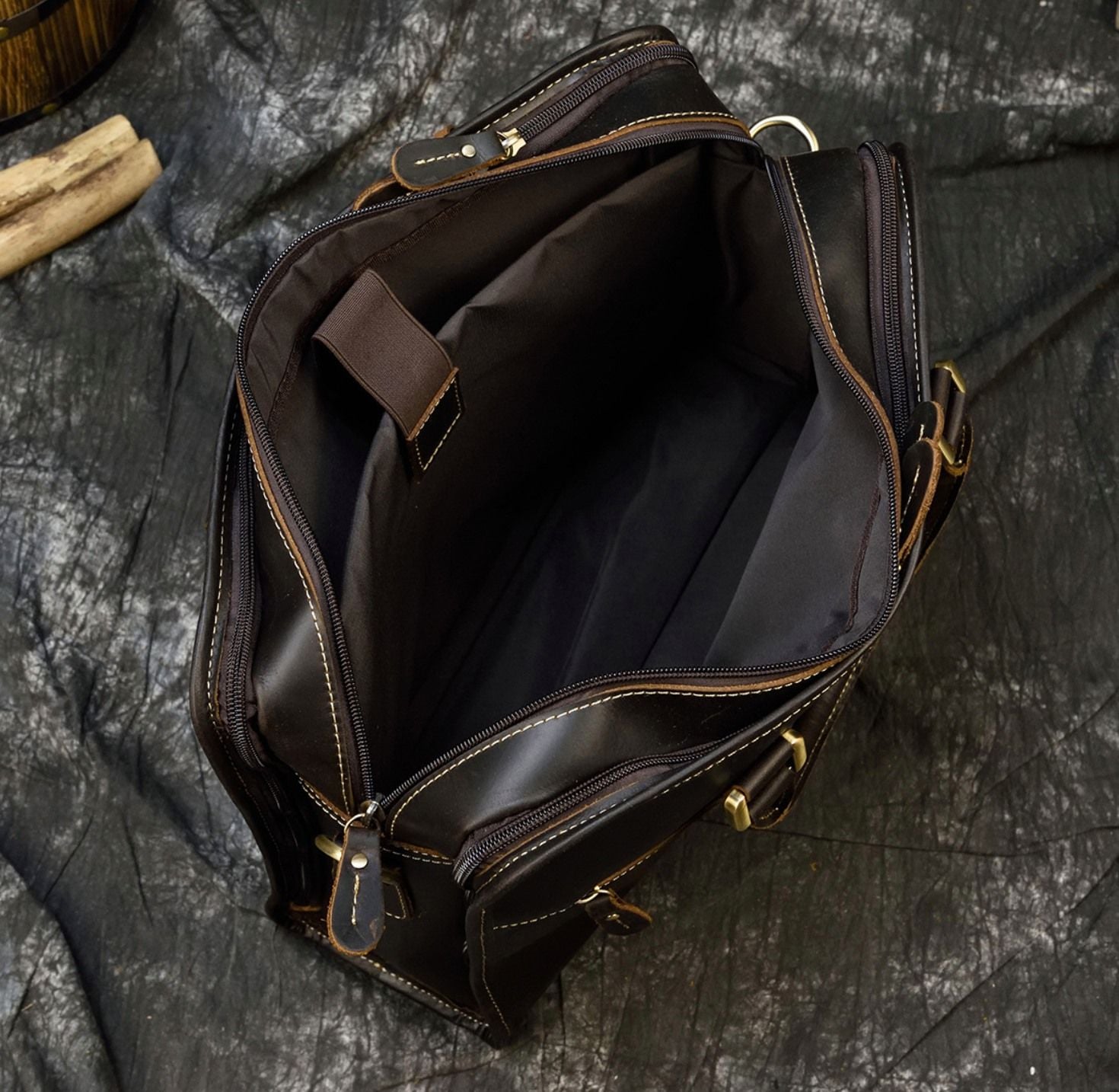 Cặp Da Công Sở Da Bò Sáp Đựng Laptop RETRO SBM272