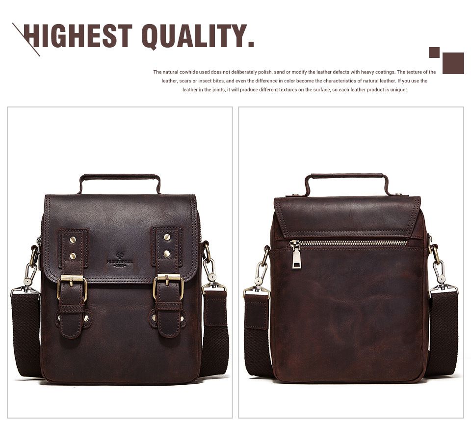 Túi Da Bò Italy Nhập Khẩu Đeo Chéo Đựng iPad - Classic SBM239