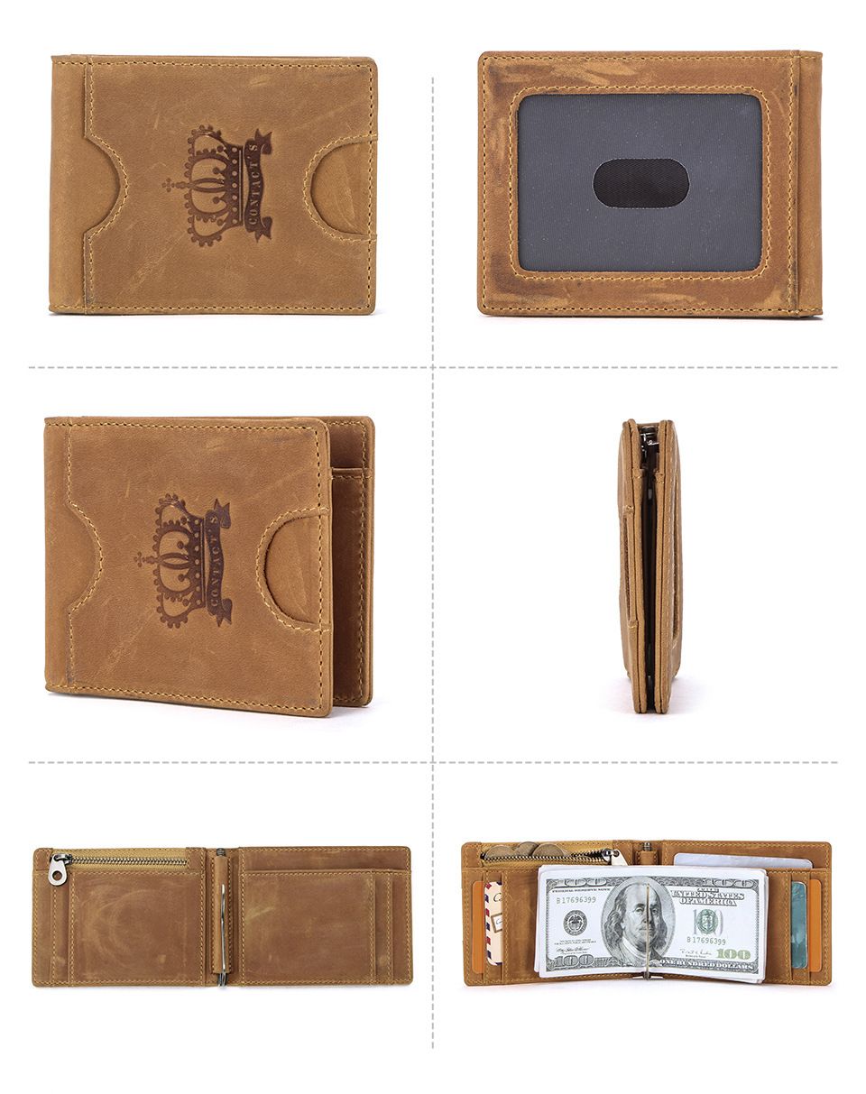 Ví Da Bò RETRO CLIP Nhập Khẩu Classic Edition W231