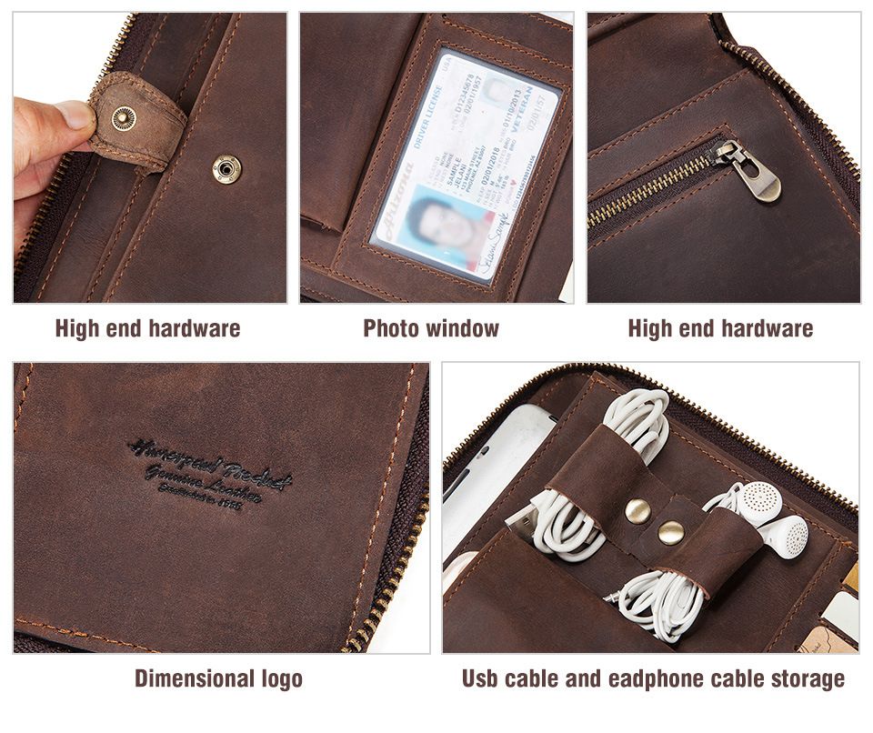 Cặp Da Bò Thật Cầm Tay Đa Năng RETRO, Phong Cách Doanh Nhân CLH212