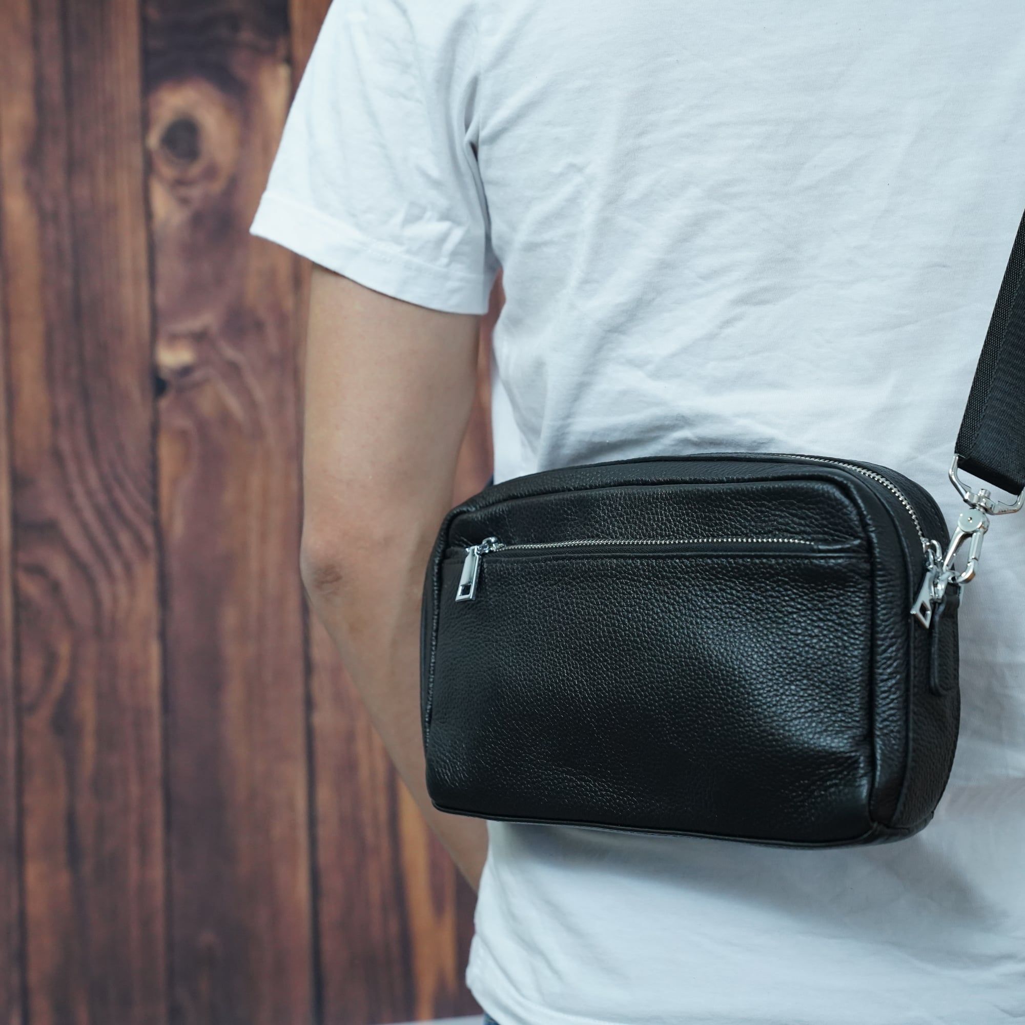 CLUTCH Cầm Tay & Đeo Chéo Đa Năng Da Thật VINTAGE SBM217