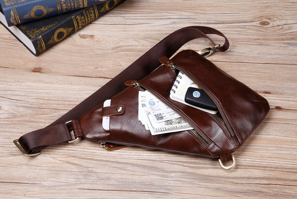 Túi Da Bò Thật Đeo Chéo Trước Ngực Cobbler Legend SBM204