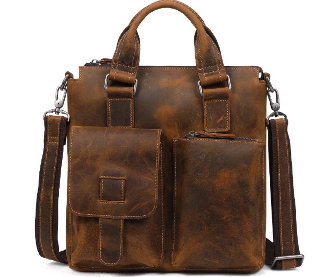 Túi Da Bò Thật Đựng Laptop Phong Cách Doanh Nhân RETRO SBM200