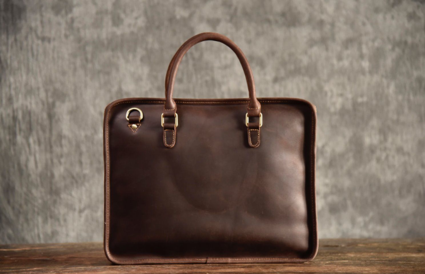 Cặp Xách Tay Công Sở Da Bò Thật Đựng Laptop Classic Edition SBM187