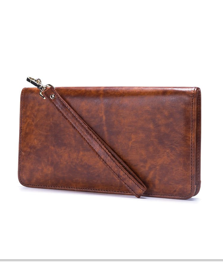 Ví Dài Cầm Tay Da Bò VEG Nhập Khẩu Berry & Ken TUDA W179