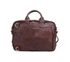 Cặp Da Bò Thật Đa Chức Năng Đựng Laptop Phong Cách VINTAGE BPL158