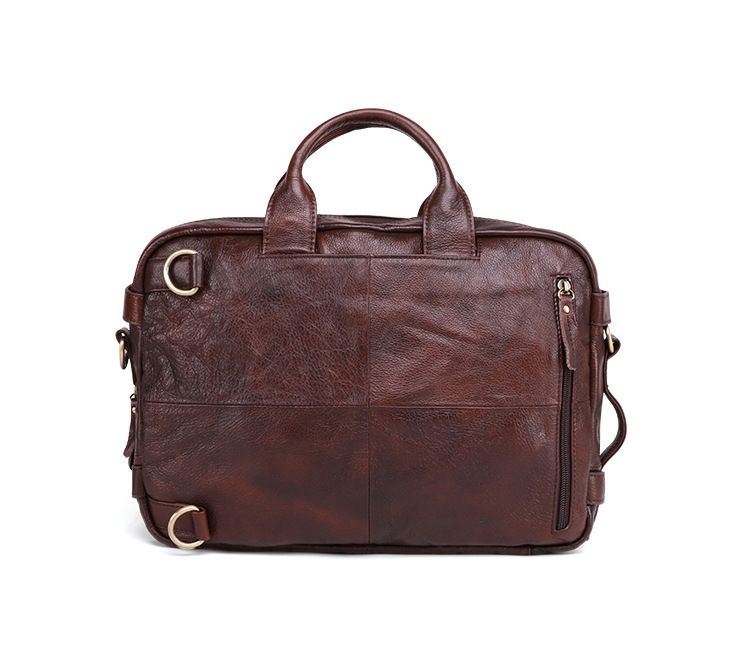Cặp Da Bò Thật Đa Chức Năng Đựng Laptop Phong Cách VINTAGE BPL158