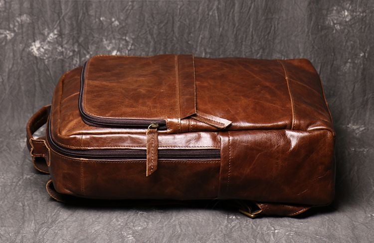 Balo Da Bò Thật RETRO chứa laptop Đa Chức Năng BPL169