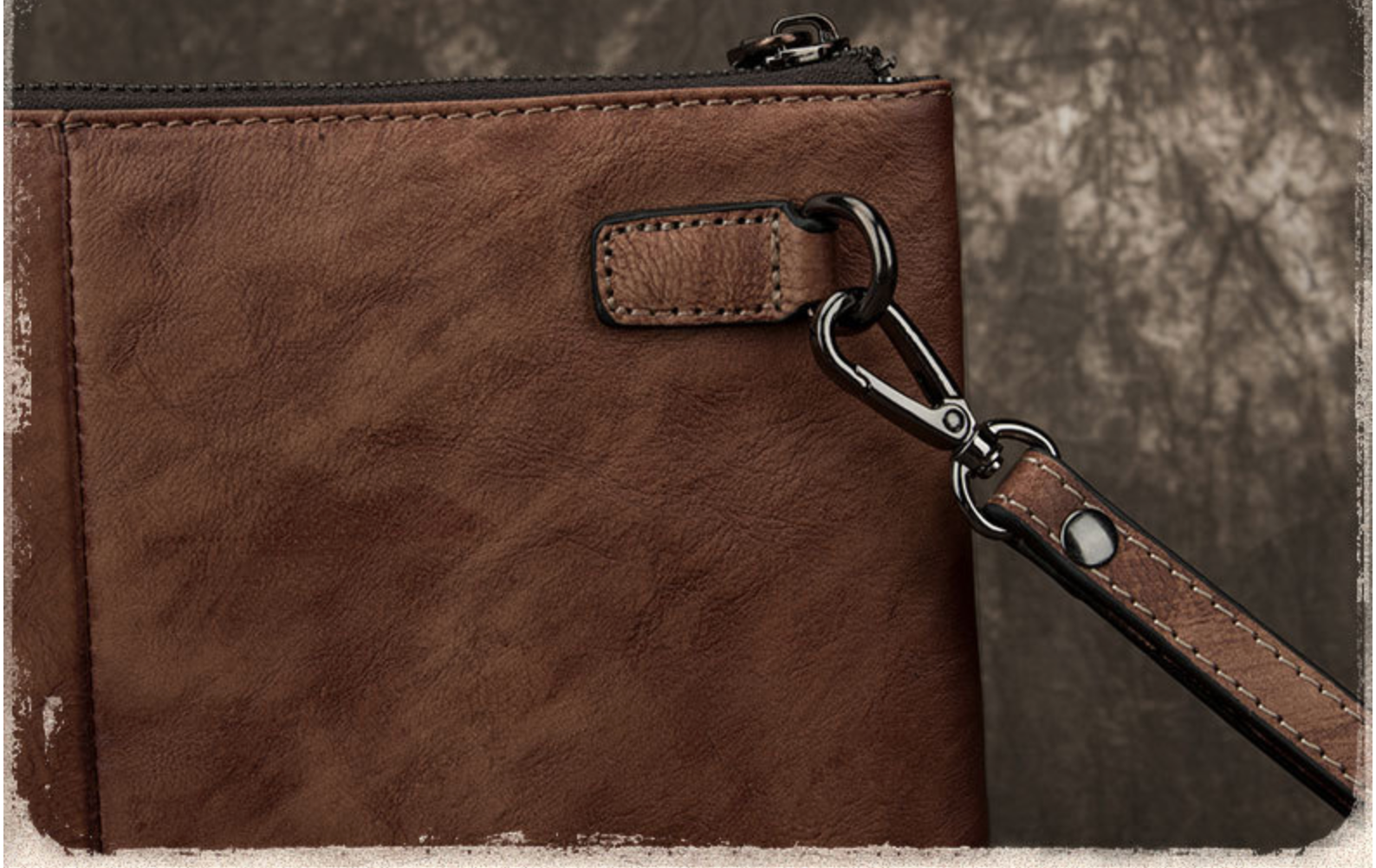 CLUTCH cầm tay da bò thật phong cách cổ điển CLH153