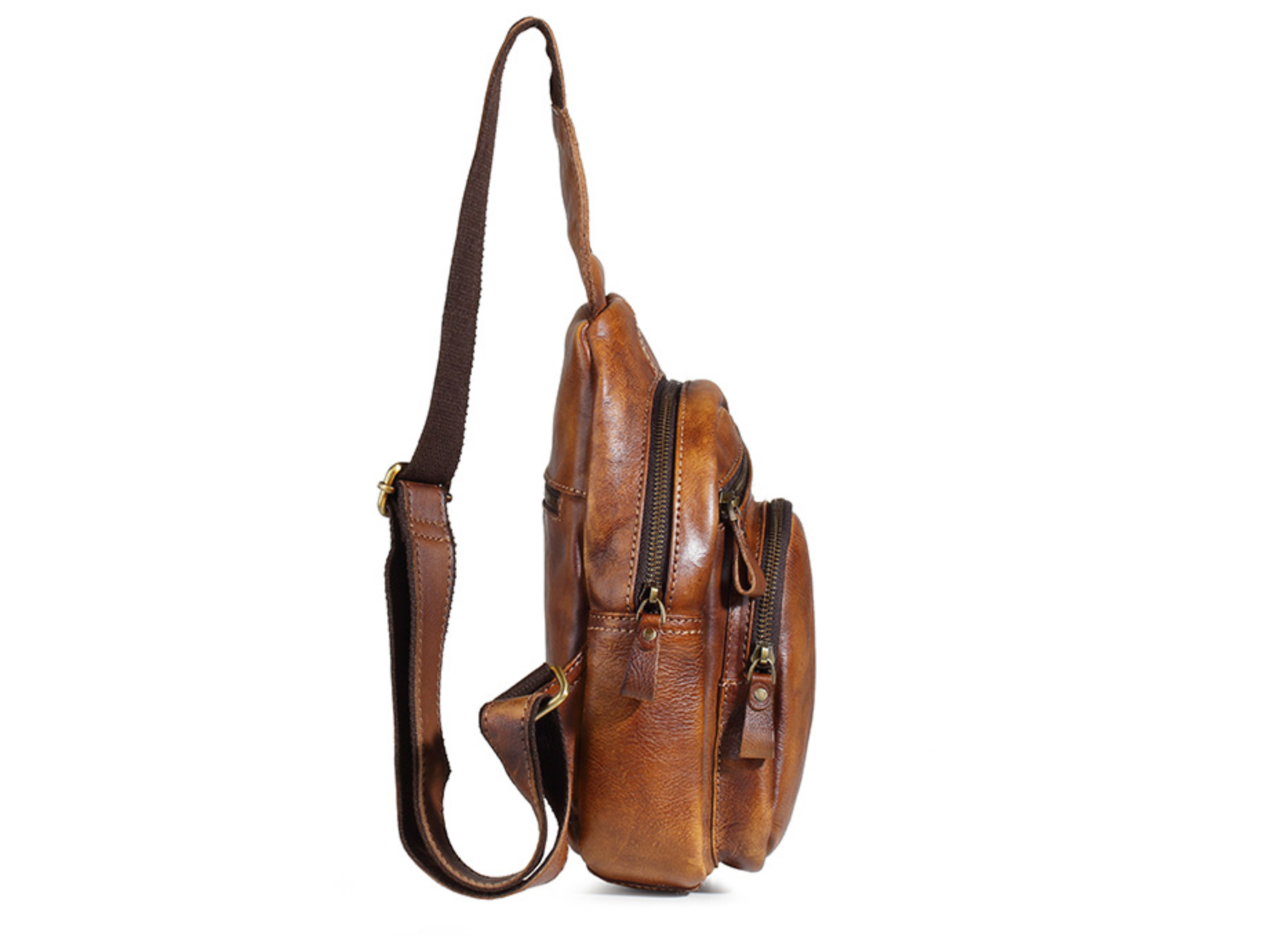 Túi da bò thật đeo chéo trước ngực SBM155