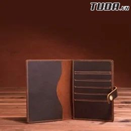 Ví Da Bò Sáp Đựng PASSPORT & CARD Đa Năng Gấp Cúc Bấm Classic Edition W108