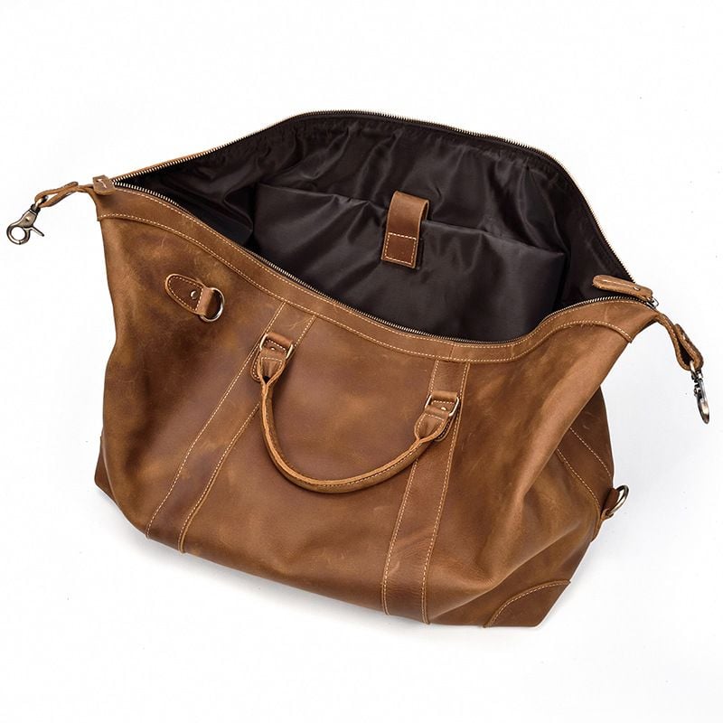 Túi Du Lịch Da Bò Sáp Italy Nhập Khẩu Cao Cấp Đa Chức Năng TBL354