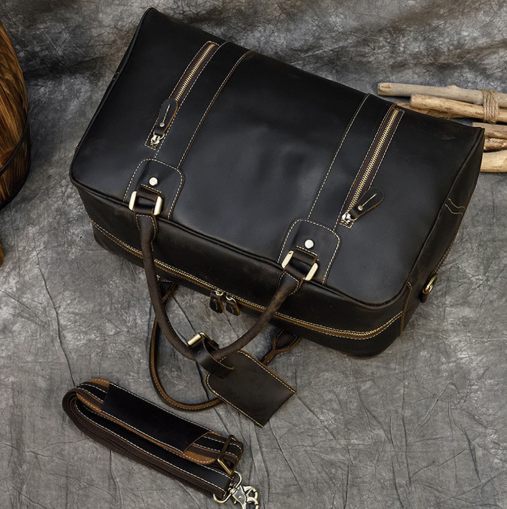 Túi Du Lịch Da Bò Sáp Italy Nhập Khẩu Cao Cấp TBL349