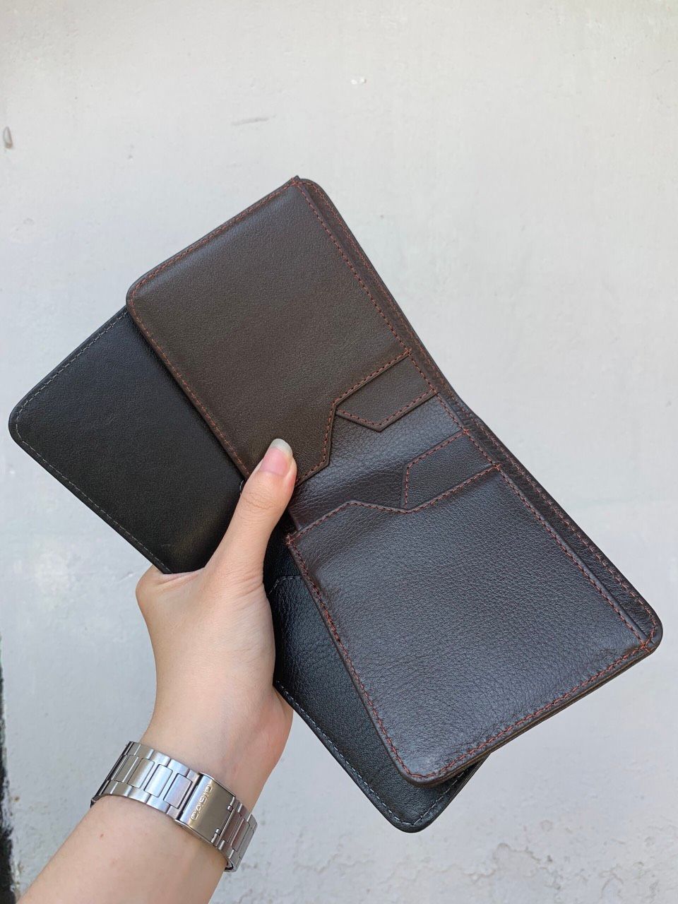 Ví Da Bò NAPPA Ngăn Chữ Y Phong Cách Cổ Điển W332