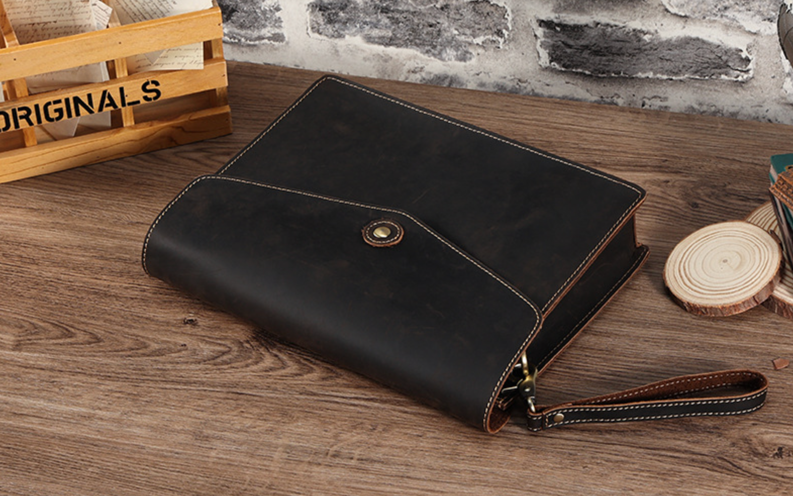 Túi Da Bò Sáp Đeo Chéo & Cầm Tay Đựng iPad SBM334