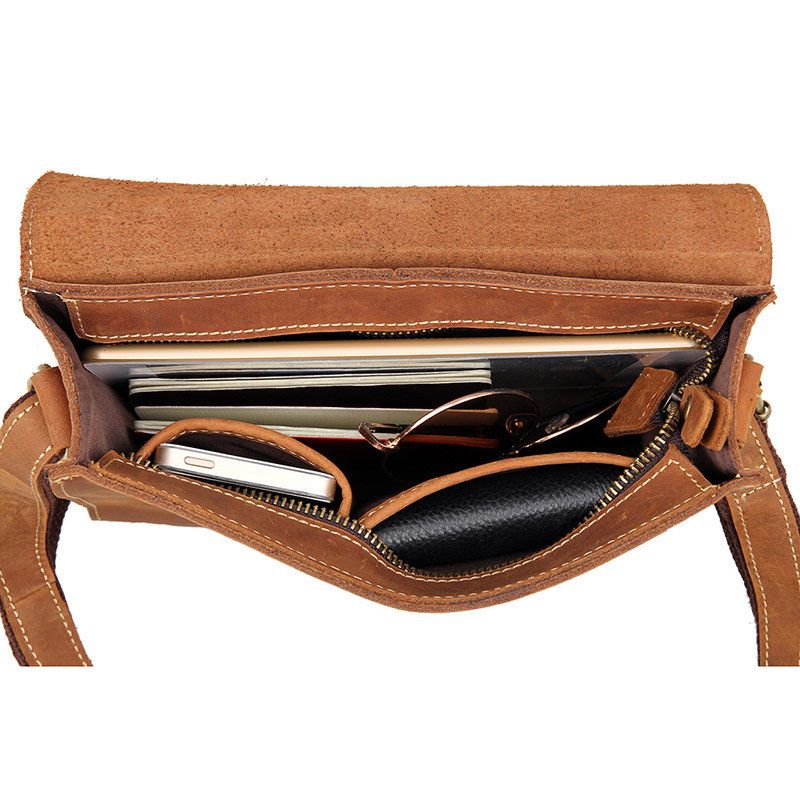 Túi Đeo Chéo Da Bò Sáp Đựng iPad RETRO SBM301