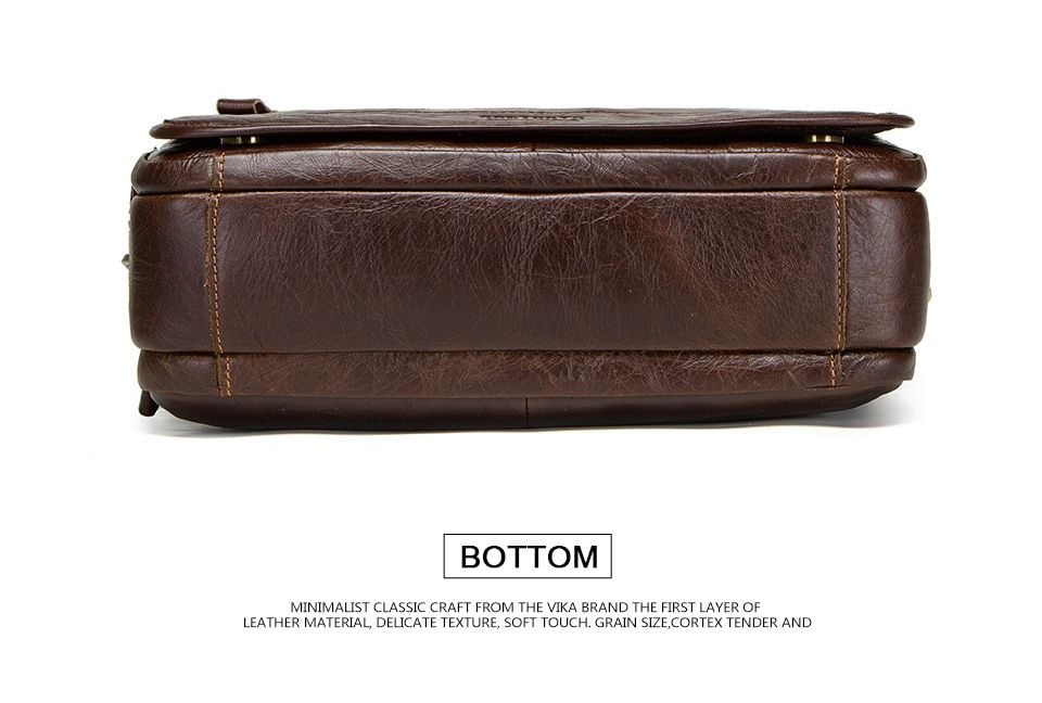 Túi Da Bò PULL UP Nhập Khẩu Đeo Chéo & Xách Tay Đựng iPad Classic SBM323