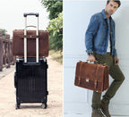 Cặp Da Công Sở Da Bò Sáp Italy Cao Cấp Đựng Laptop RETRO SBM324