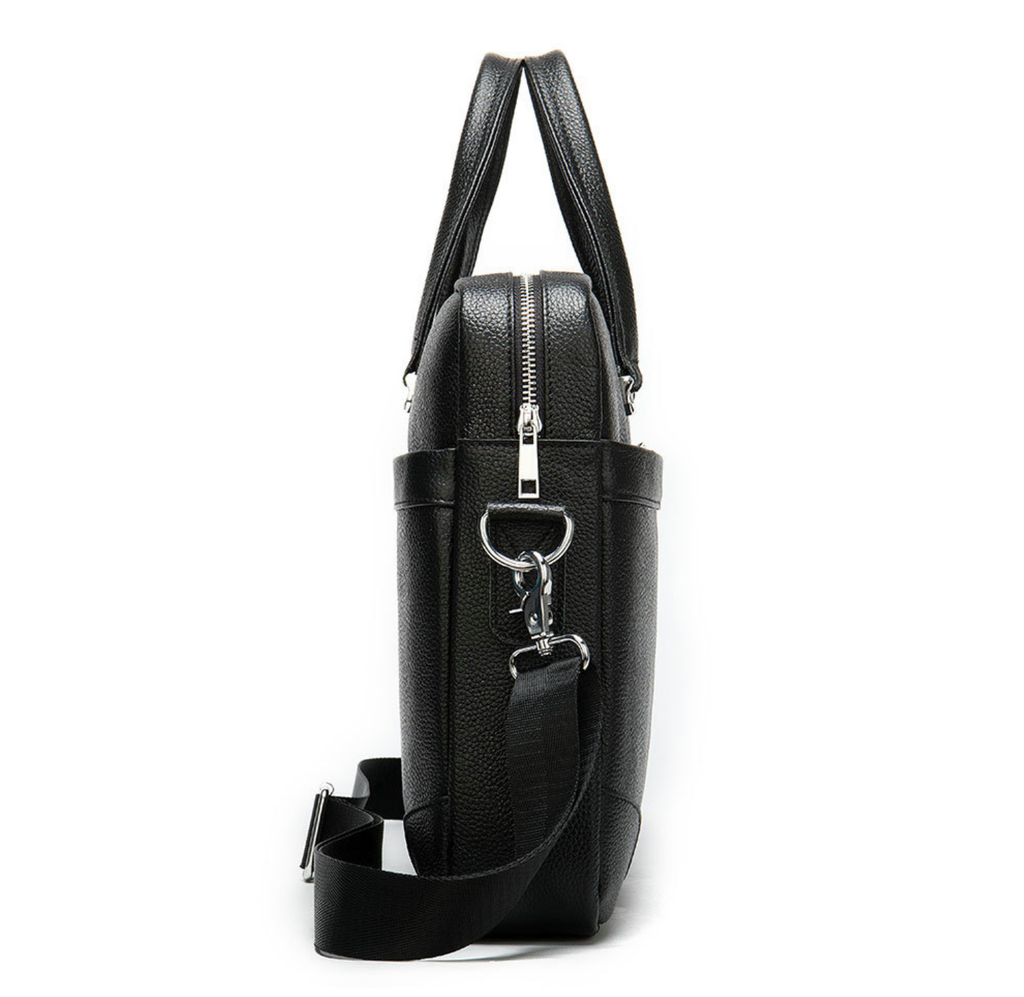 Cặp Xách Tay & Đeo chéo Da Bò Thật Đựng Laptop Bussiness Men SBM234