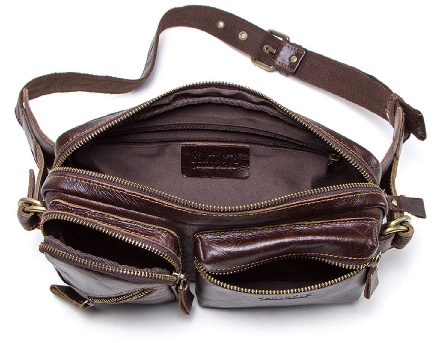 Túi Da Bò Nhập Khẩu Đeo Chéo Ngực Và Thắt Lưng SBM222