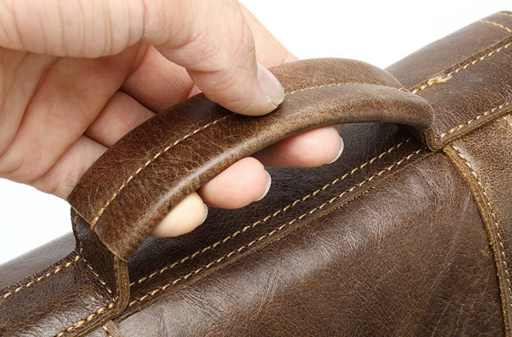 Túi Da Bò Thật RETRO Đeo Chéo & Xách Tay Đựng IPad SBM207