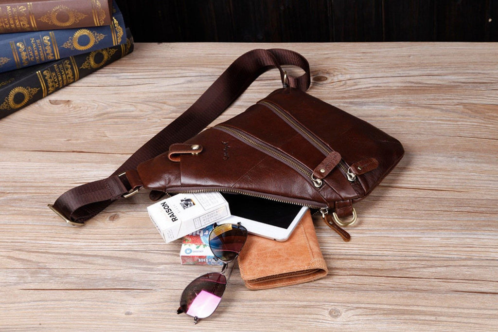 Túi Da Bò Thật Đeo Chéo Trước Ngực Cobbler Legend SBM204