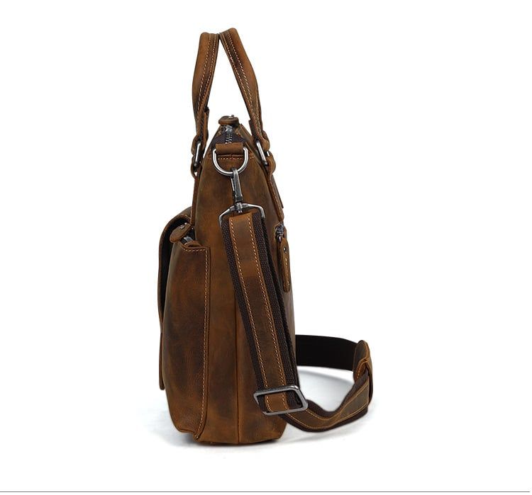 Túi Da Bò Thật Đựng Laptop Phong Cách Doanh Nhân RETRO SBM200