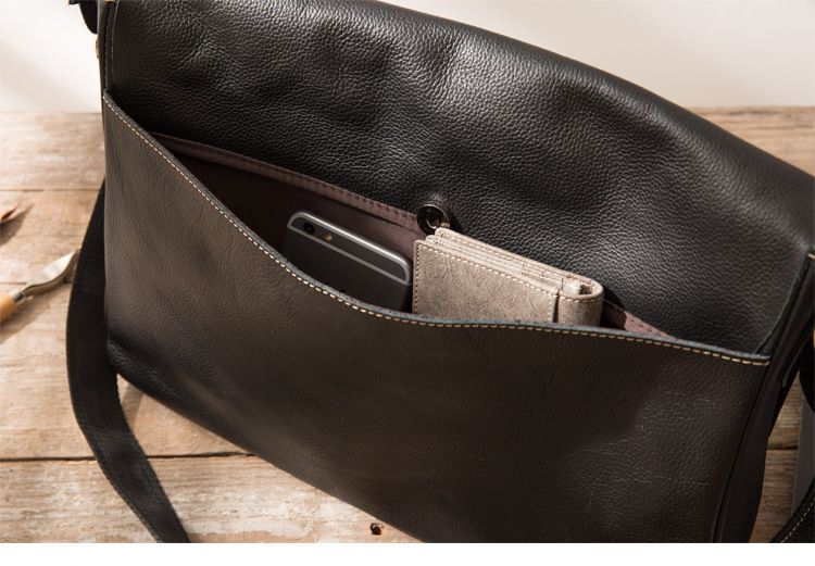 Túi Da Bò Thật Đựng Laptop Classic Style SBM194
