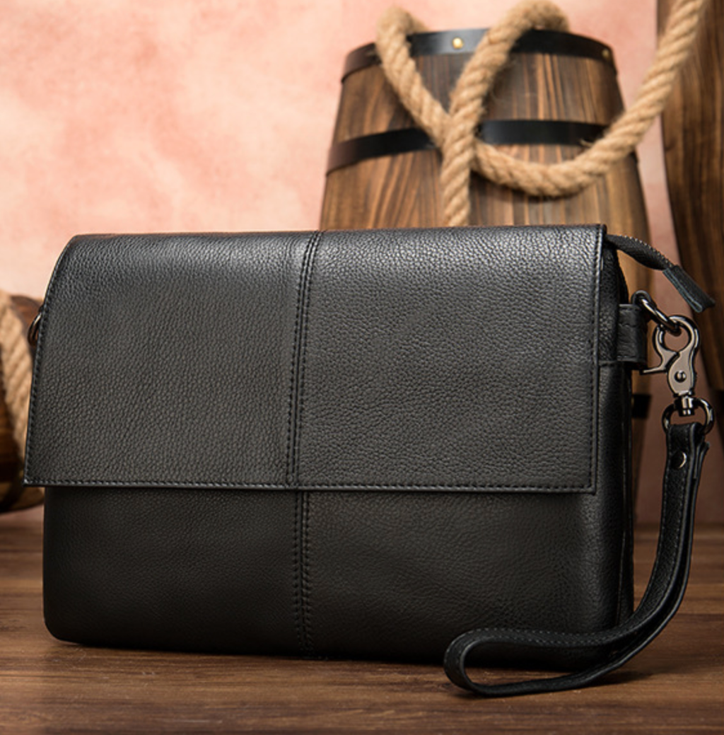 Túi Da Bò Thật Đeo Chéo & Clutch Cầm Tay Đựng IPad - Classic SBM188