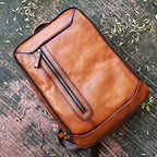 Balo Da Bò VEG Patina Nhập Khẩu RETRO Chứa Laptop Đa Chức Năng BPL172