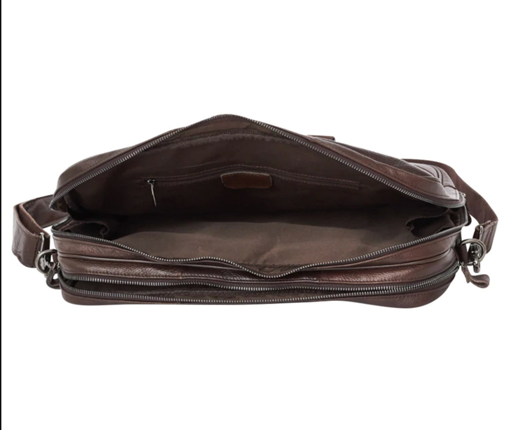 Cặp Da Bò Nappa Công Sở đeo vai & xách tay đựng laptop SBM162