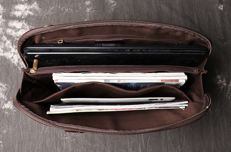 Túi RETRO nam da bò thật đeo vai & xách tay chứa Laptop Business Style SBM168