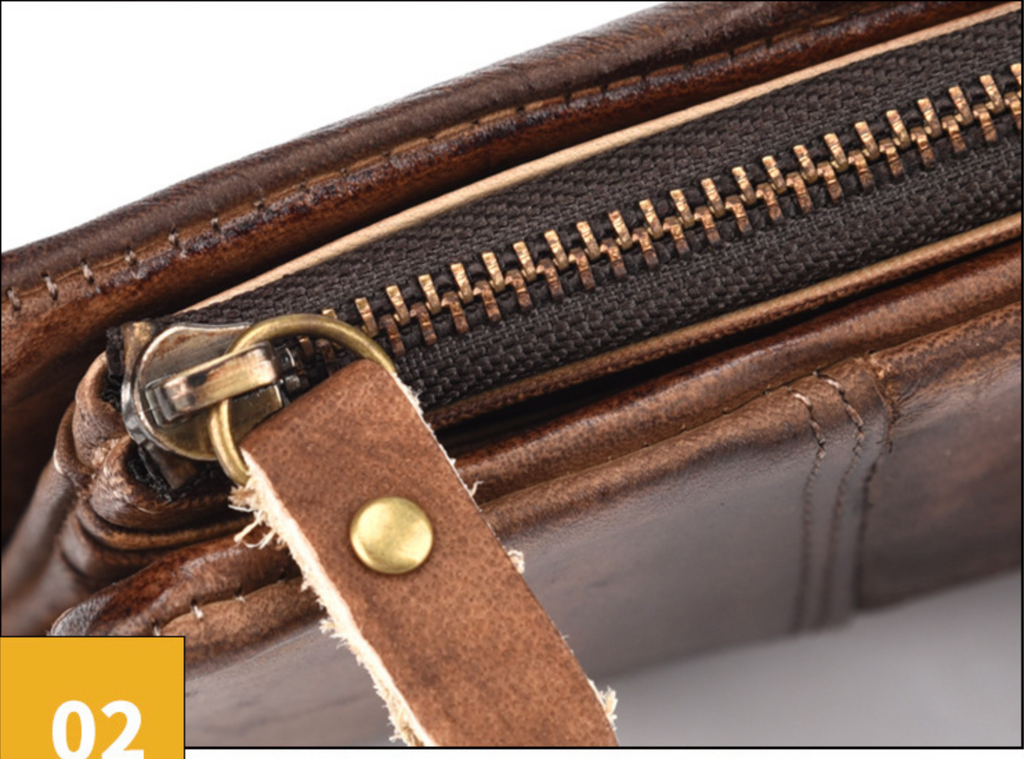 Ví Dài Cầm Tay Da Bò Thật Berry & Ken W119