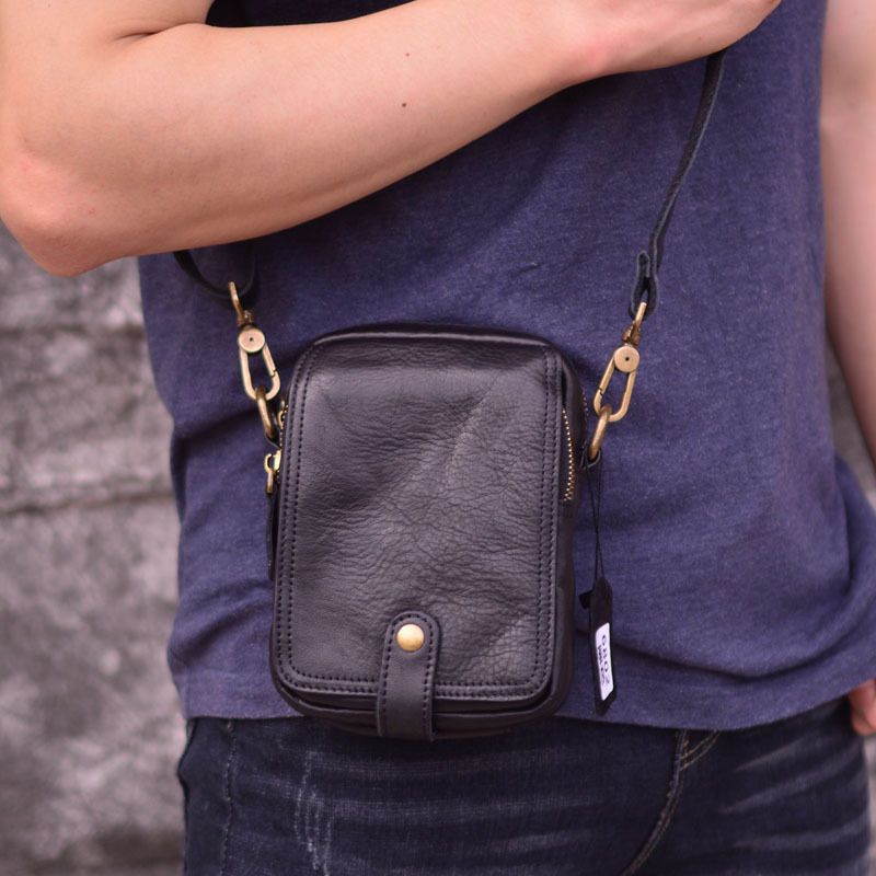 Túi da bò thật nhỏ gọn Berry & Ken RETRO - Classic edition SBM113