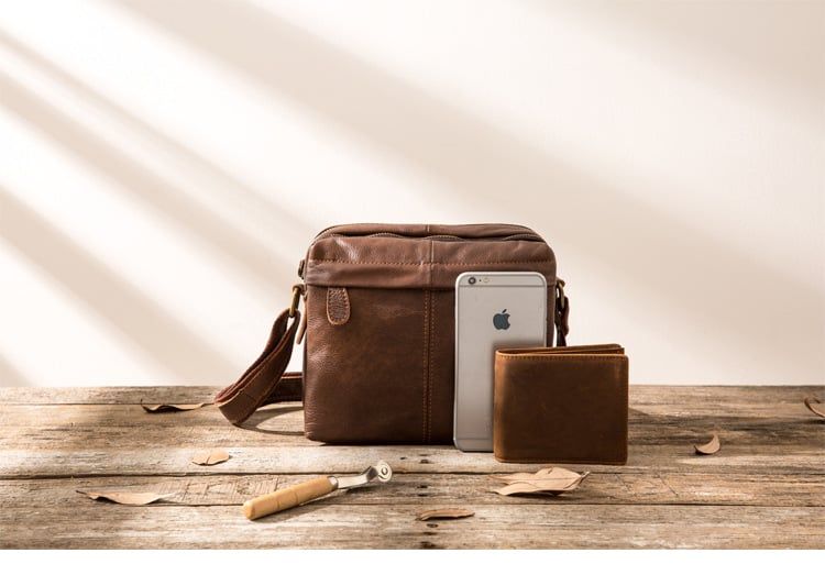 Túi da bò thật Berry & Ken đeo chéo Limited edition MBM110