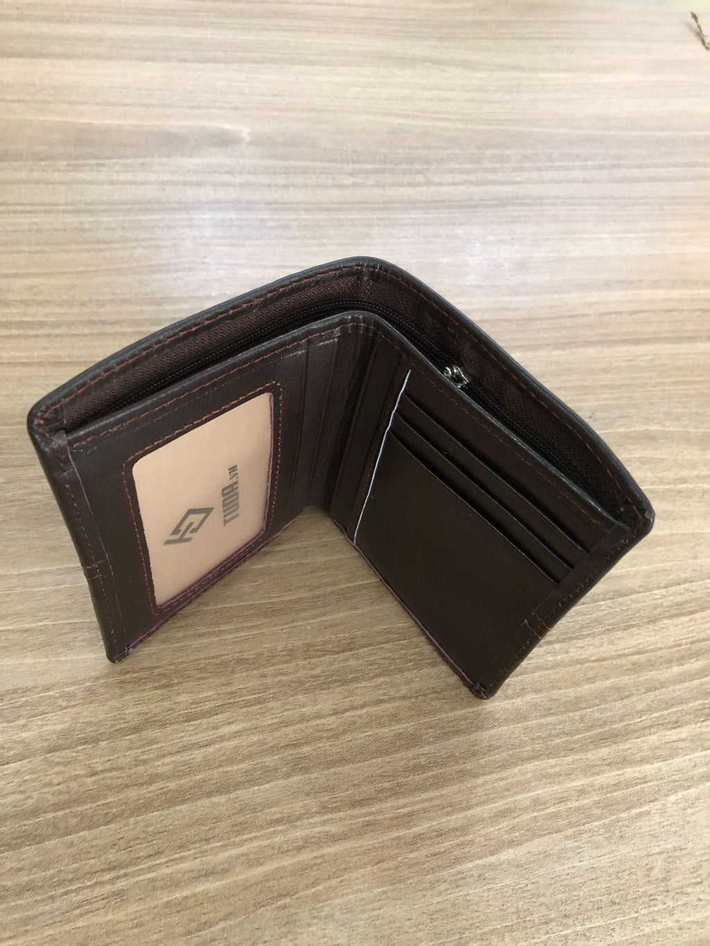 Ví Da Bò NAPPA Phối Chỉ Đứng Phong Cách Sang Trọng W331