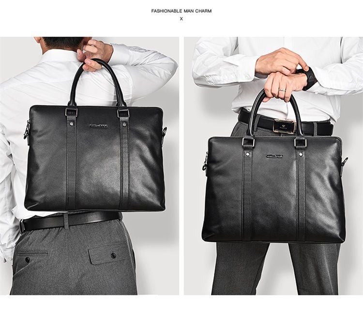 Cặp Da Doanh Nhân Cao Cấp William POLO Đựng Laptop & Hồ Sơ TUDA SBM348