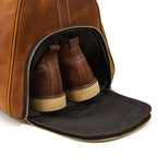 Túi Du Lịch Đa Năng Da Bò Sáp Nhập Khẩu Có Ngăn Chứa Giầy TBL306