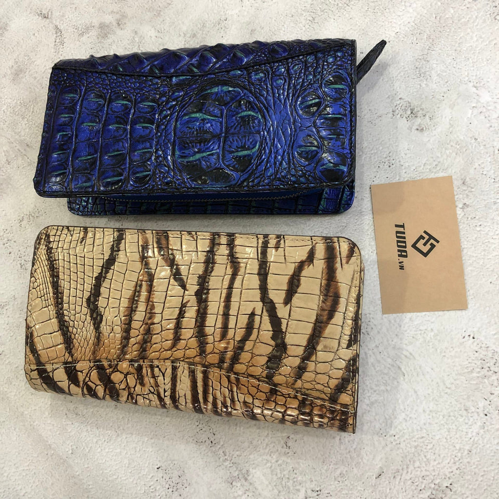 Ví Cầm Tay CLUTCH 2K Da Thật Vân Cá 3D Handmade Limited CLH291