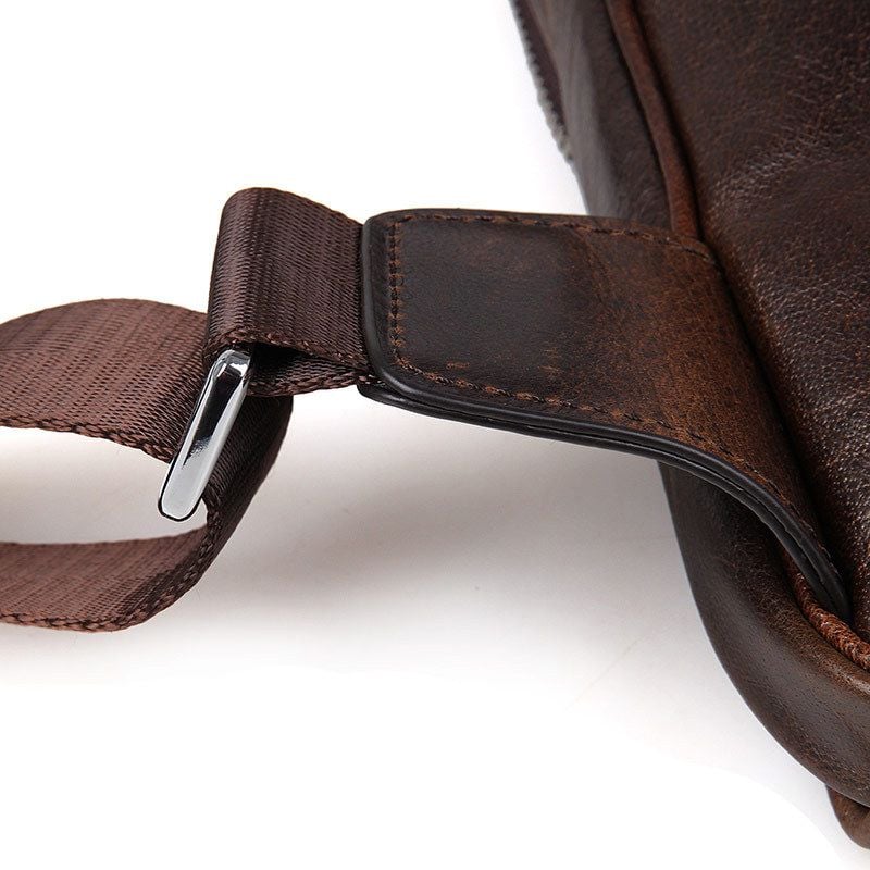 Túi Đeo Chéo Trước Ngực Da Bò Thật Nhập Khẩu Đựng iPad SBM267