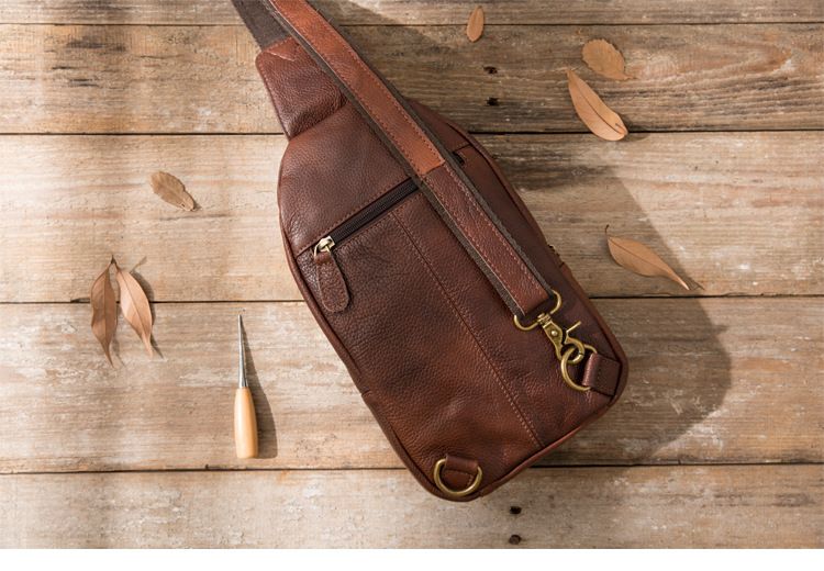 Túi Da Thật Đeo Chéo Trước Ngực VINTAGE SBM237