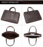 Cặp Da Doanh Nhân Da Bò Sáp Nhập Khẩu Xách Tay Đựng Laptop & Hồ Sơ Classic Edition SBM232