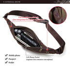 Túi Da Bò Thật Đeo Chéo Ngực Và Thắt Lưng Nhỏ Gọn SBM211