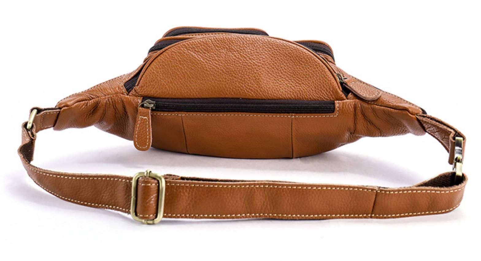 Túi Bao Tử Da Bò Thật RETRO Đeo Chéo Ngực Và Thắt Lưng SBM208