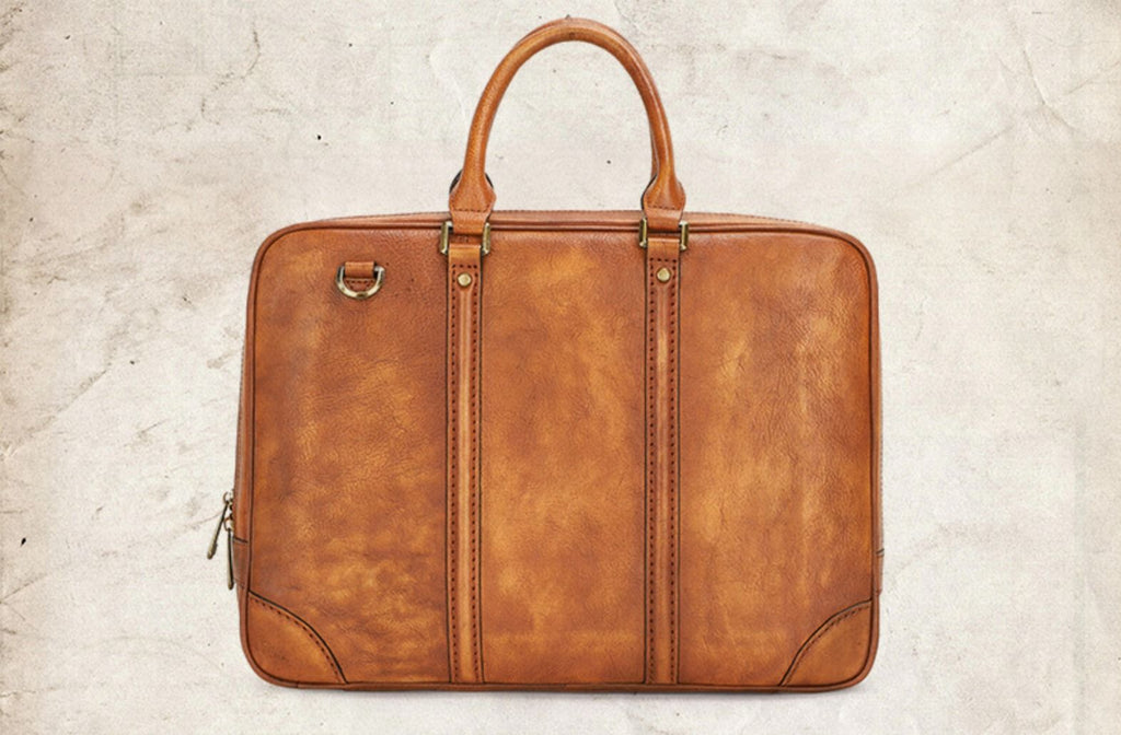 Cặp Xách Tay Da Bò VEG Italy Nhập Khẩu Đựng Laptop Bussiness Men SBM191