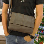 Túi Da Bò Thật Đeo Chéo & Clutch Cầm Tay Đựng IPad - Classic SBM188