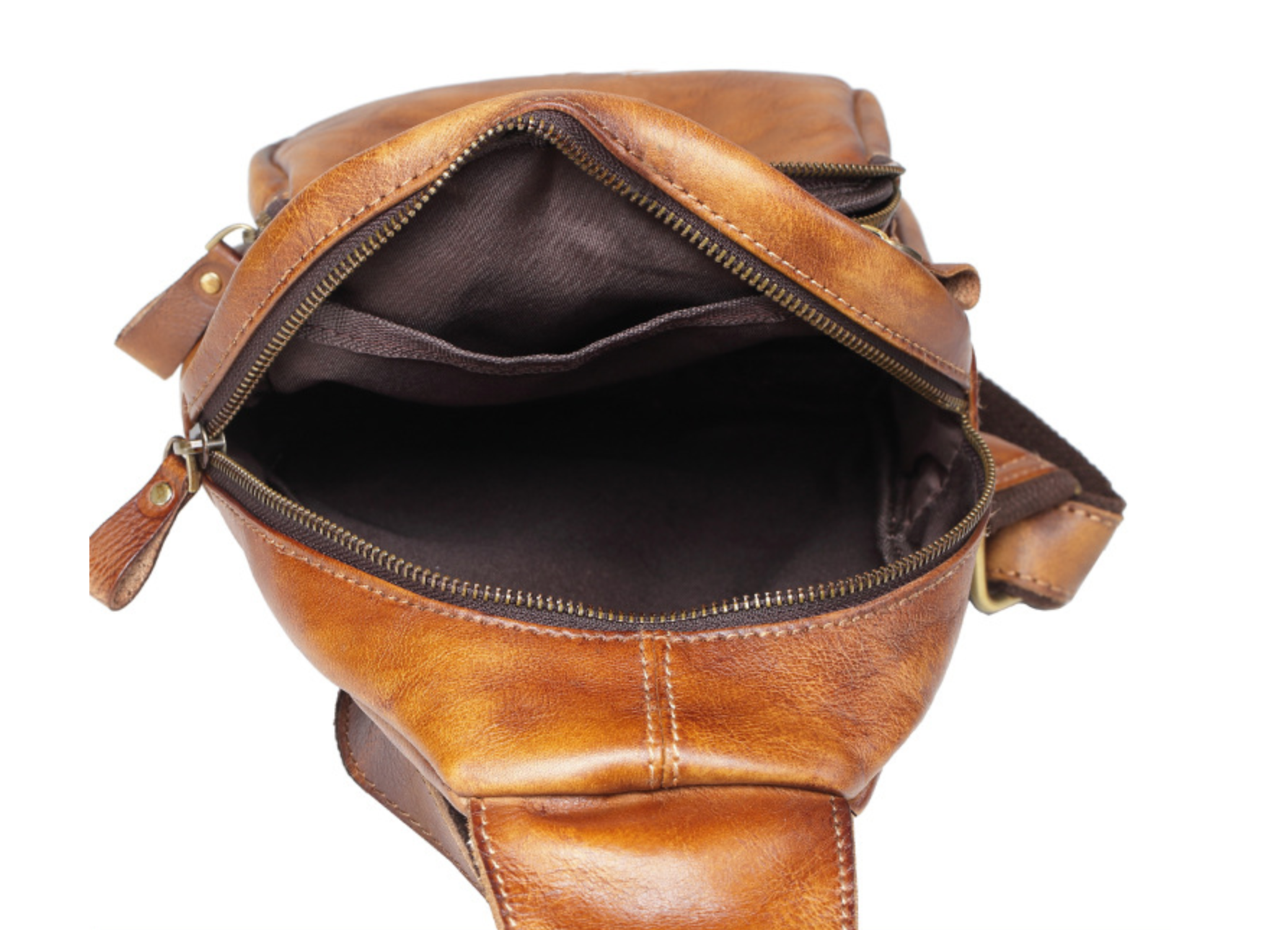 Túi da bò thật đeo chéo trước ngực SBM155