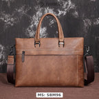 Cặp công sở Da Bò VEG Nhập Khẩu Retro chứa laptop Business Edition SBM96