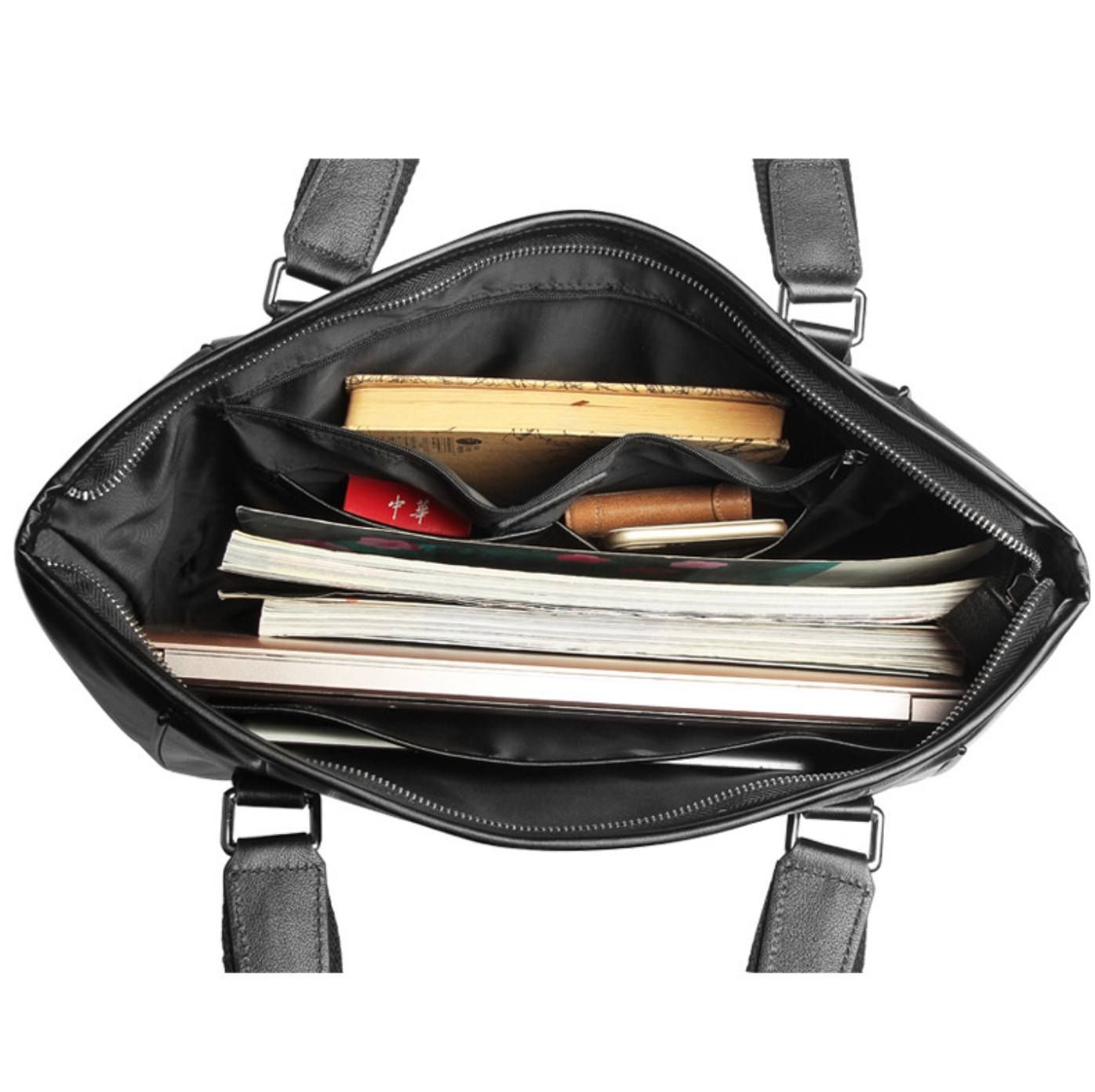 Cặp Da Công Sở Cao Cấp Da Bò Thật Đa Năng TUDA SBM374