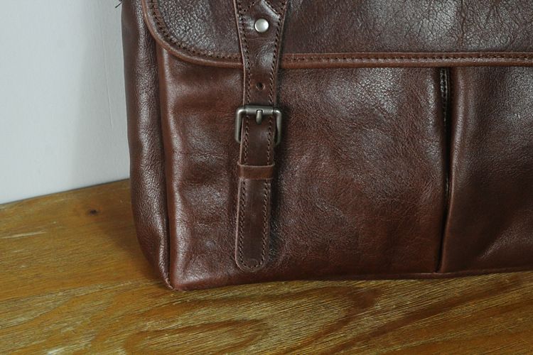 Cặp Da Bò VEG Patina Italy Cao Cấp Xách Tay Đựng Laptop & Hồ Sơ Bussiness SBM356